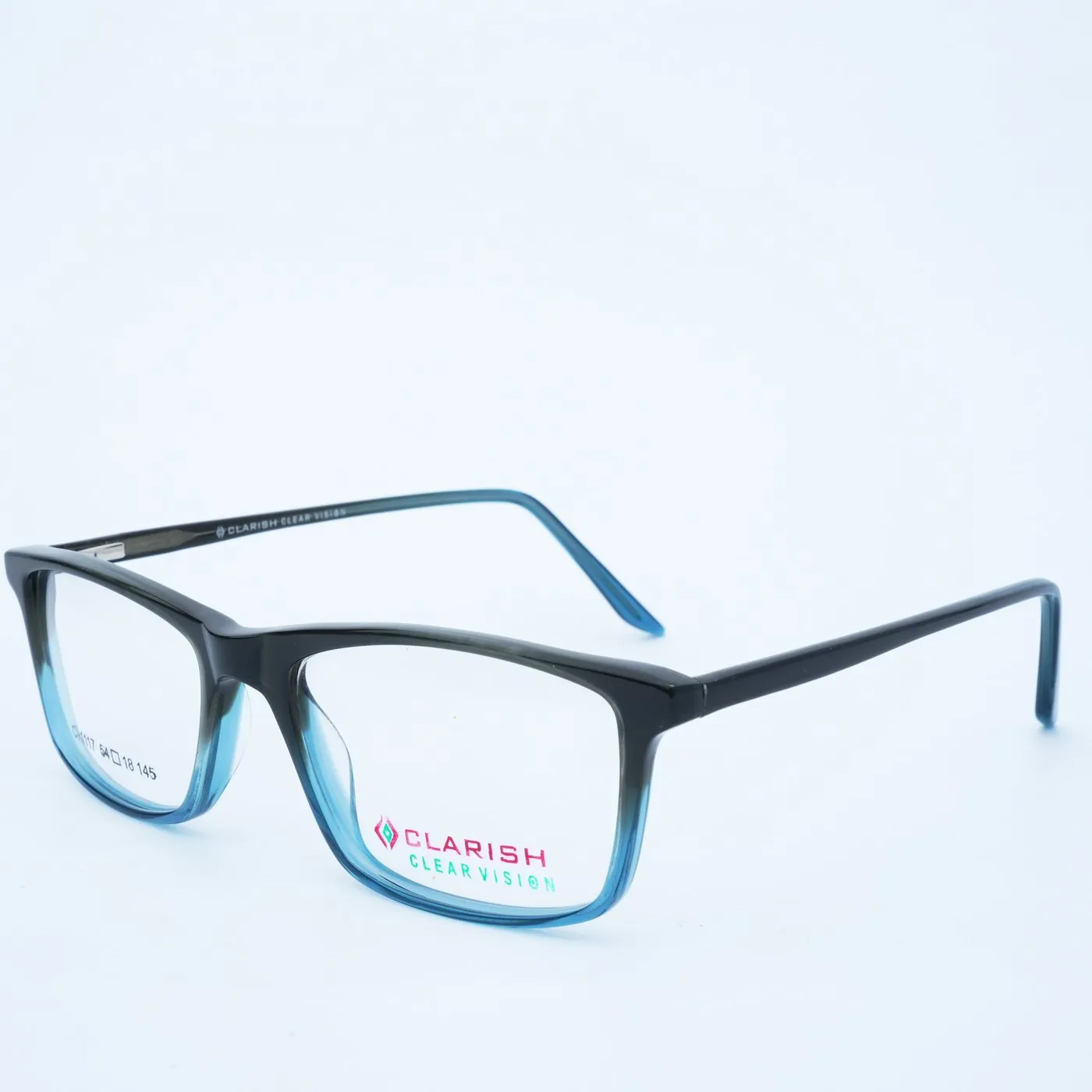Clarish™ C.1117 rectangle cellulose acetate optical frame, 54 □ 18 – 145
