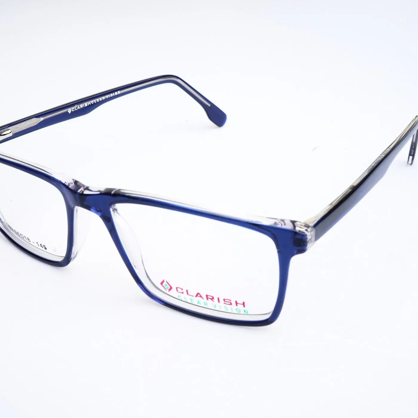 Clarish™ C.1102 rectangle cellulose acetate optical frame, 56 □ 18 – 145