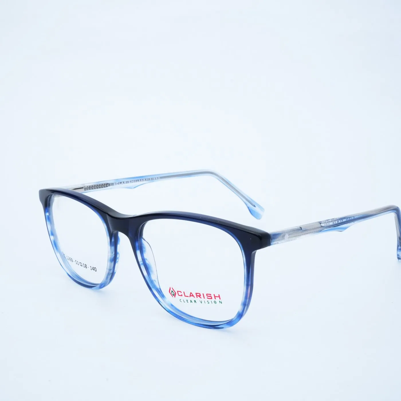 Clarish™ C.1269 soft rectangle cellulose acetate optical frame, 51 □ 18 – 140