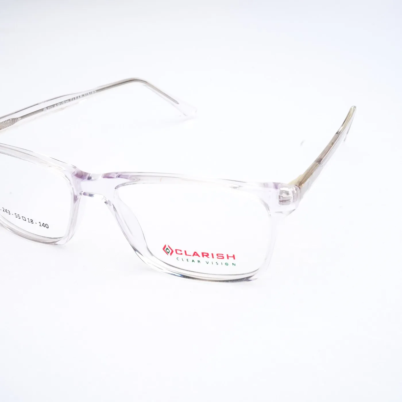A Clarish™ acetate optical frame photographed in the studio